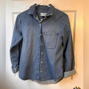 Vintage Denim Button-Up Shirt